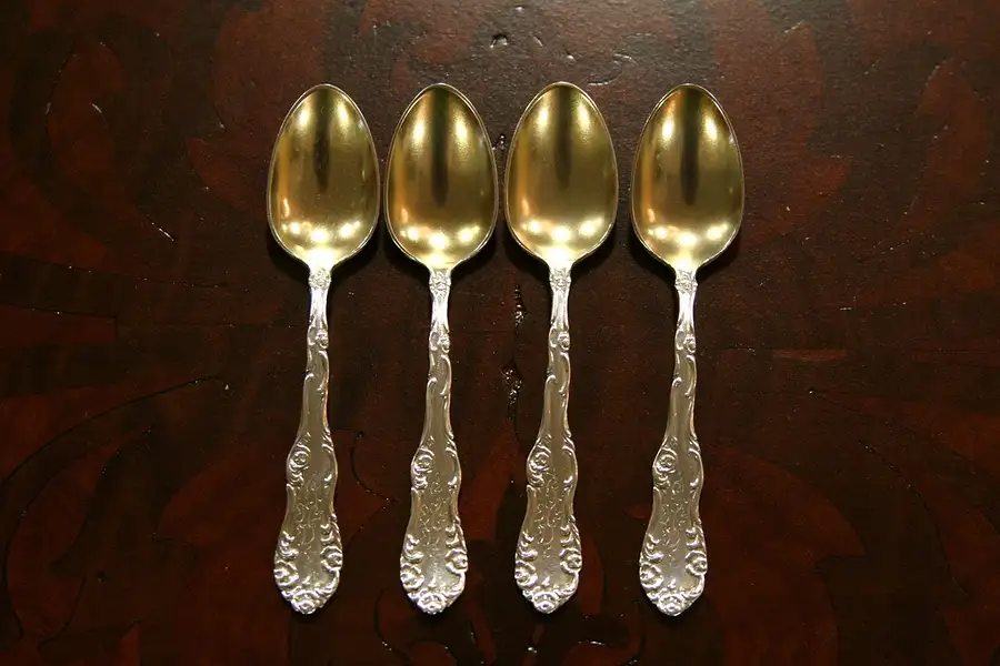 Main image of Set of 4 Sterling 1892 Demitasse or Espresso Spoons