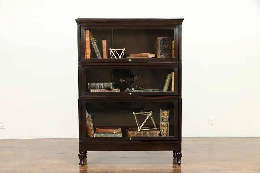 Main image of Globe Wernicke Antique 3 Stack Lawyer Bookcase