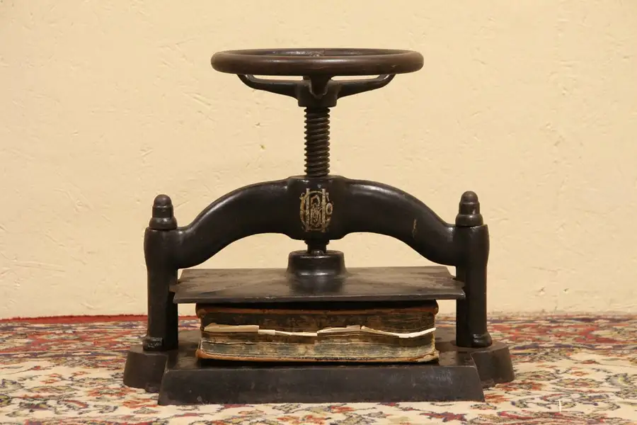 Main image of Cast Iron Victorian 1880 Book Press