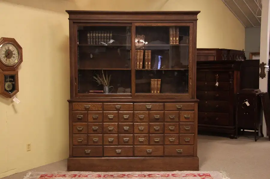 Main image of Pantry or Pharmacy Apothecary 24 Drawer Cabinet