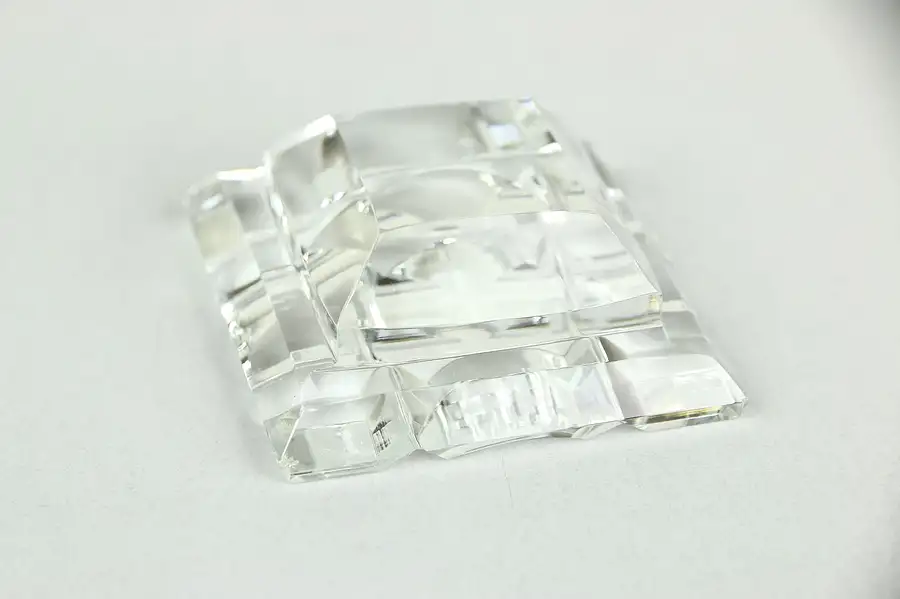 Main image of Faceted Blown & Cut Crystal Paperweight