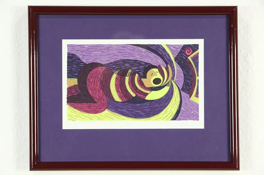 Main image of Snoring, Serigraph or Silk Screen Print, 11/15 Signed Bruce Bodden, 1992