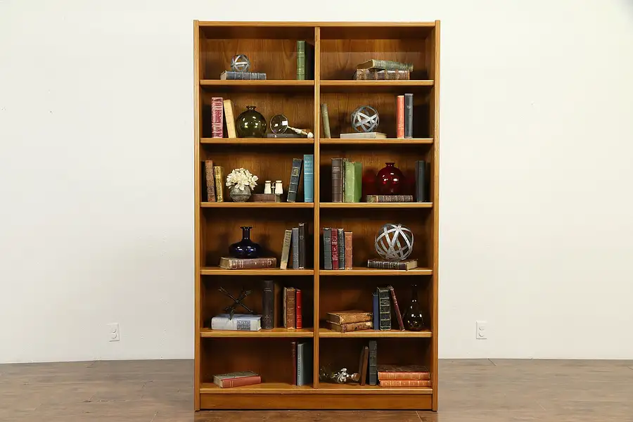 Main image of Midcentury Modern Vintage Danish Bookcase, Adjustable Shelves