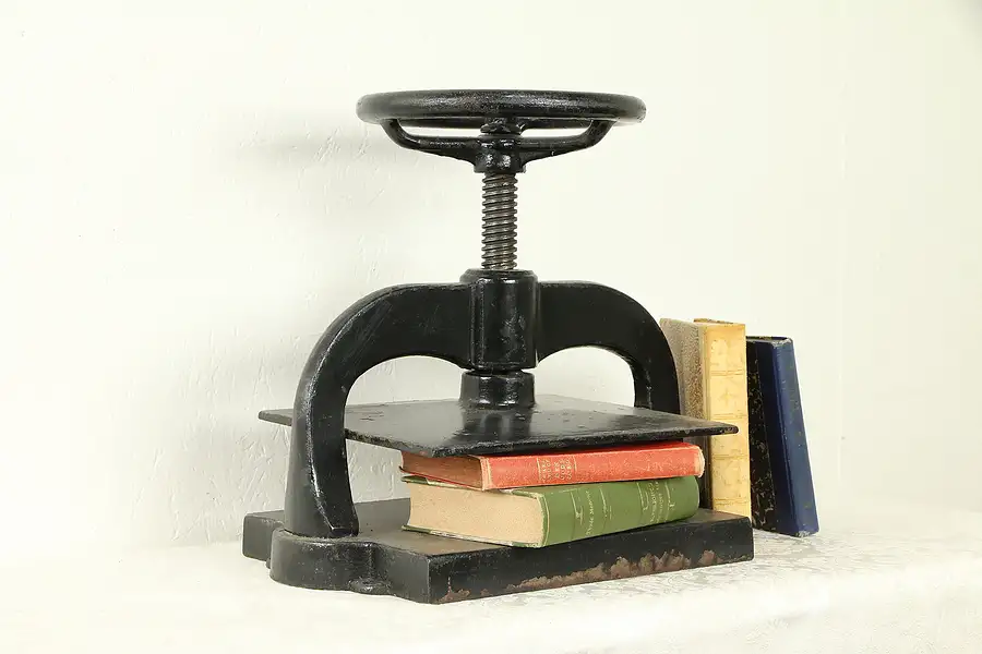 Main image of Iron Antique Bookbinder Book Press, 10 x 12 1/2