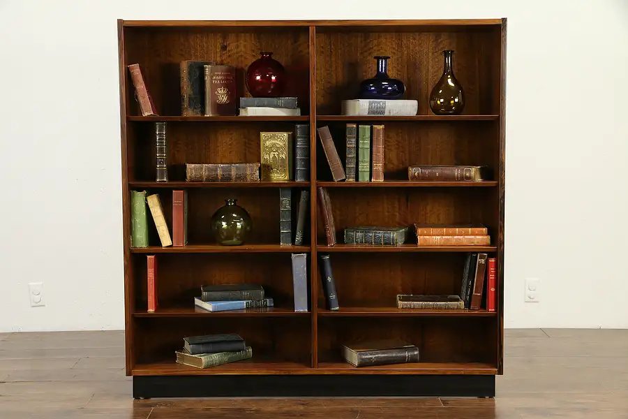 Main image of Midcentury Modern Danish Rosewood Vintage Bookcase, HU Hundevad