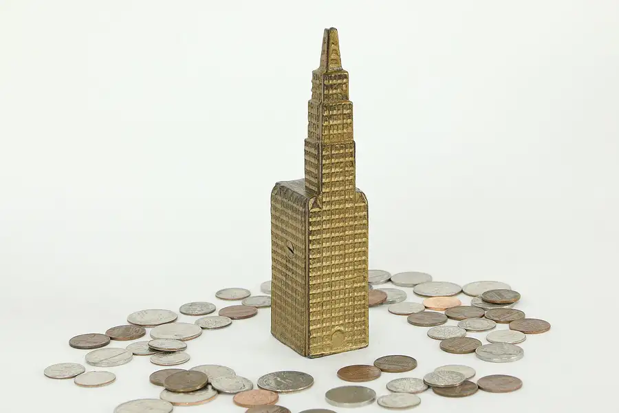 Main image of Woolworth Building Antique Cast Iron Coin Bank