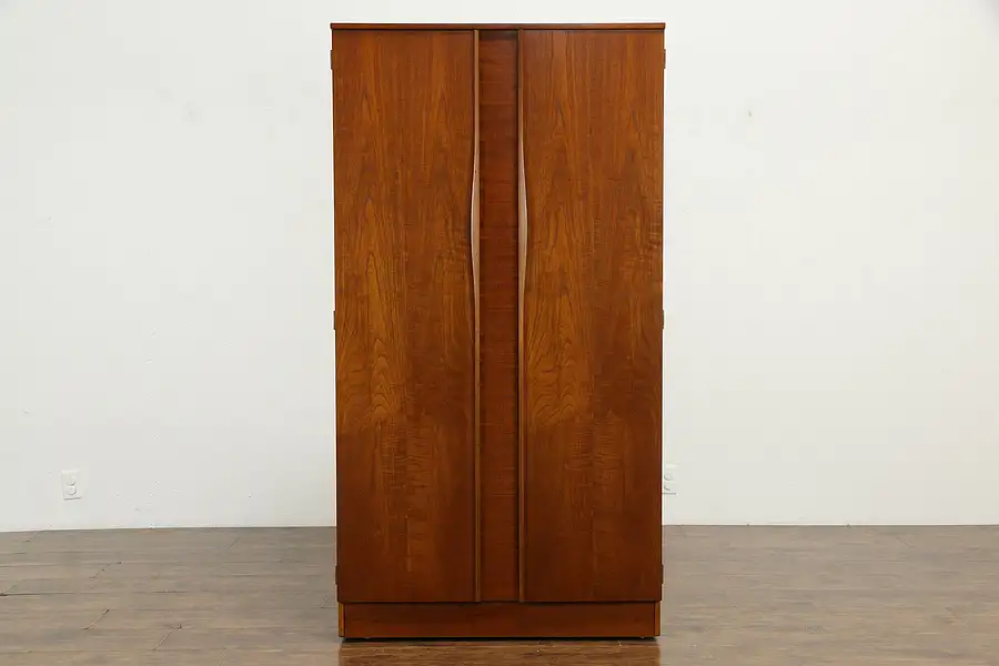 Main image of Midcentury Modern 1960 Vintage Teak Wardrobe Armoire Austinsuite London