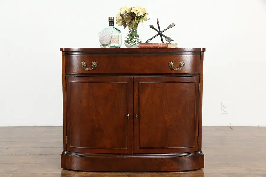 Main image of Traditional Mahogany Bar Cabinet, Sideboard or Hall Console, Lundstrom