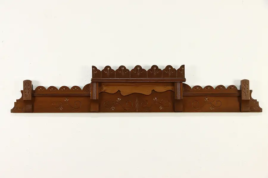 Main image of Victorian Eastlake Antique Carved Walnut Architectural Salvage Fragment