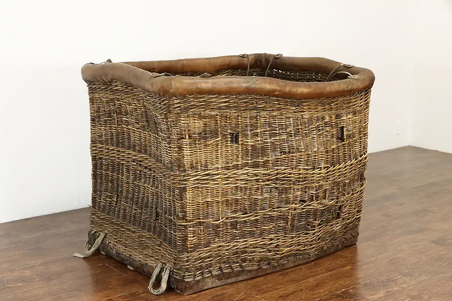 Main image of Hot Air Balloon Vintage Wicker Passenger Basket