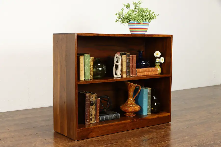 Main image of Midcentury Modern Vintage Solid Walnut Bookcase or Shelf Unit