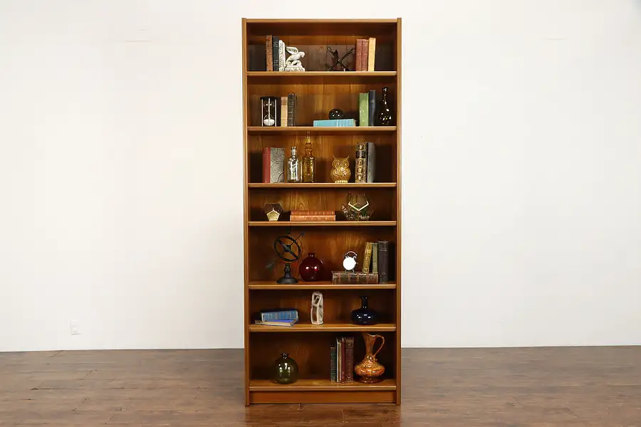 Main image of Midcentury Modern Vintage Danish Teak Bookcase, Bath Cabinet