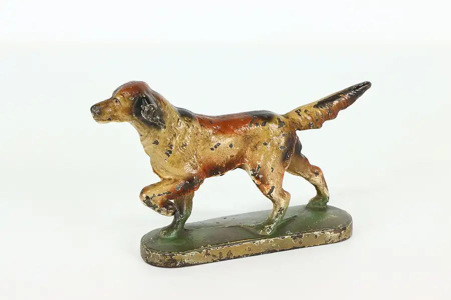 Main image of Farmhouse Antique Iron Painted Irish Setter Dog Door Stop