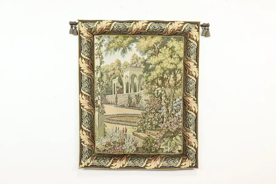 Main image of Renaissance Palace Garden Vintage French Tapestry, Hanging Rod