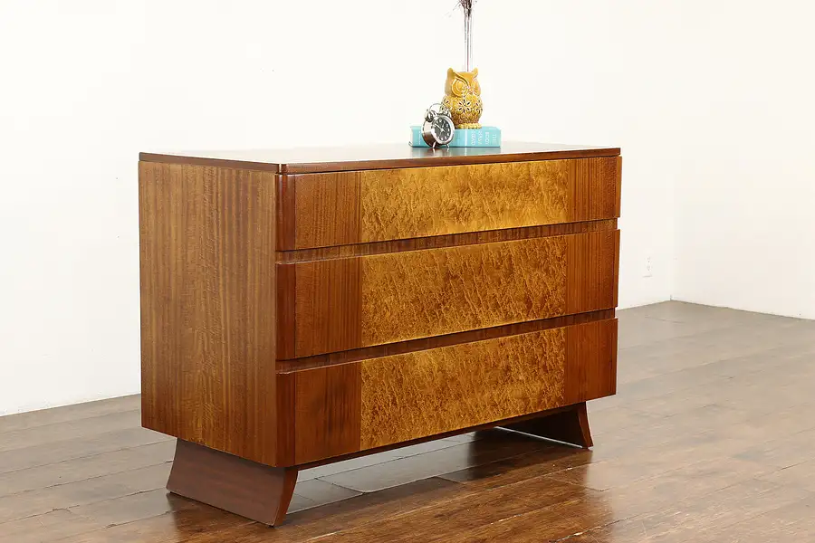 Main image of Midcentury Modern Vintage Mahogany Low Chest or Dresser, Rway