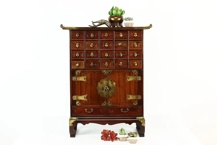 Main image of Chinese Vintage 22 Drawer Apothecary, Jewelry or Collector Chest