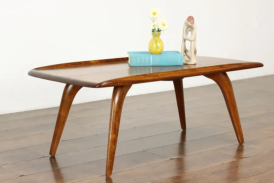 Main image of Midcentury Modern 1960 Vintage Birch Coffee Table, Heywood Wakefield