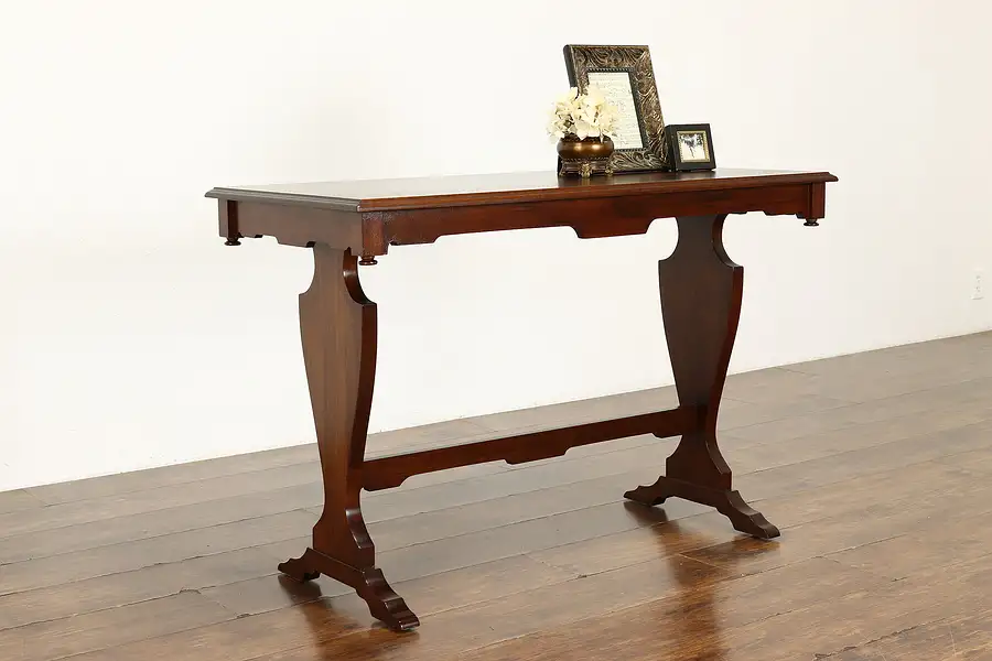 Main image of Traditional Vintage Walnut Sofa Table, Hall Console or Sideboard