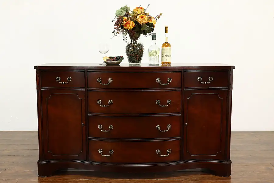 Main image of Traditional Mahogany Vintage Sideboard, Server or Buffet, Century