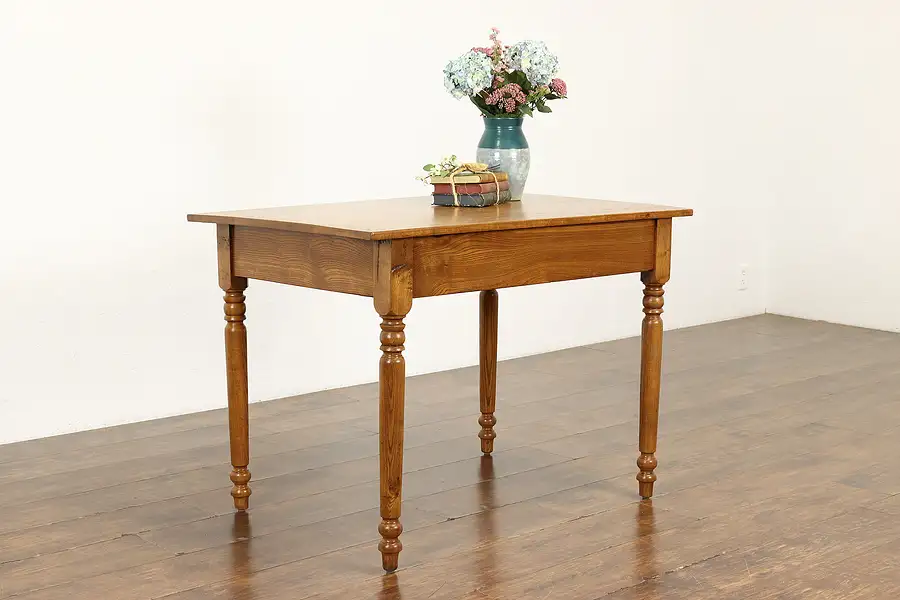 Main image of Farmhouse Antique Ash Breakfast, Dining or Game Table, Writing Desk