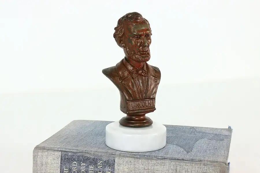 Main image of Abraham Lincoln Antique Presidential Bust, Marble Base