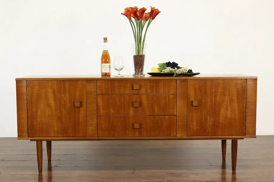 Main image of Midcentury Modern 60s Vintage Credenza or Sideboard, TV Console, Glasgow