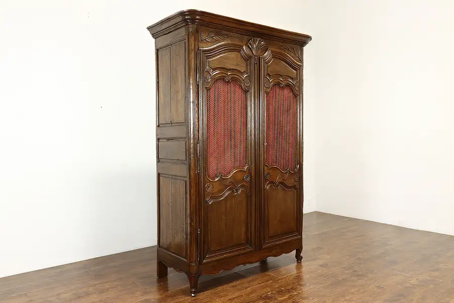 Main image of Country French Antique Farmhouse 1770 Oak Armoire, Wardrobe or Closet