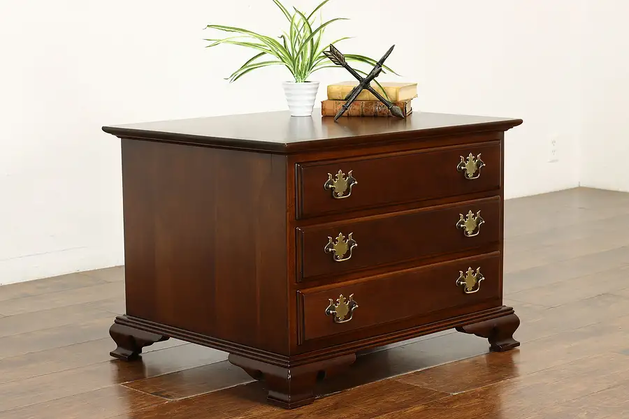 Main image of Traditional Vintage Georgian Cherry Low Chest or Coffee Table, Willett