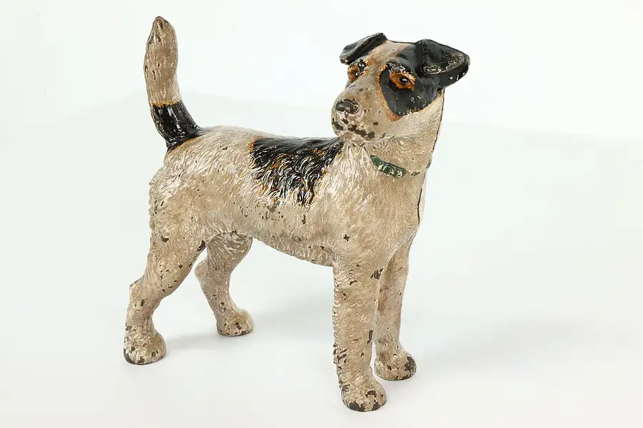 Main image of Victorian Farmhouse Antique Iron Jack Russell Terrier Dog Door Stop