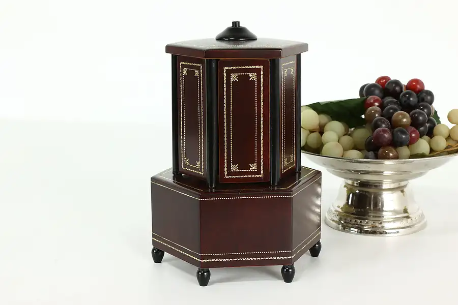 Main image of Art Deco Vintage Swiss Music Box & Cigarette, Lipstick, Candy Dispenser