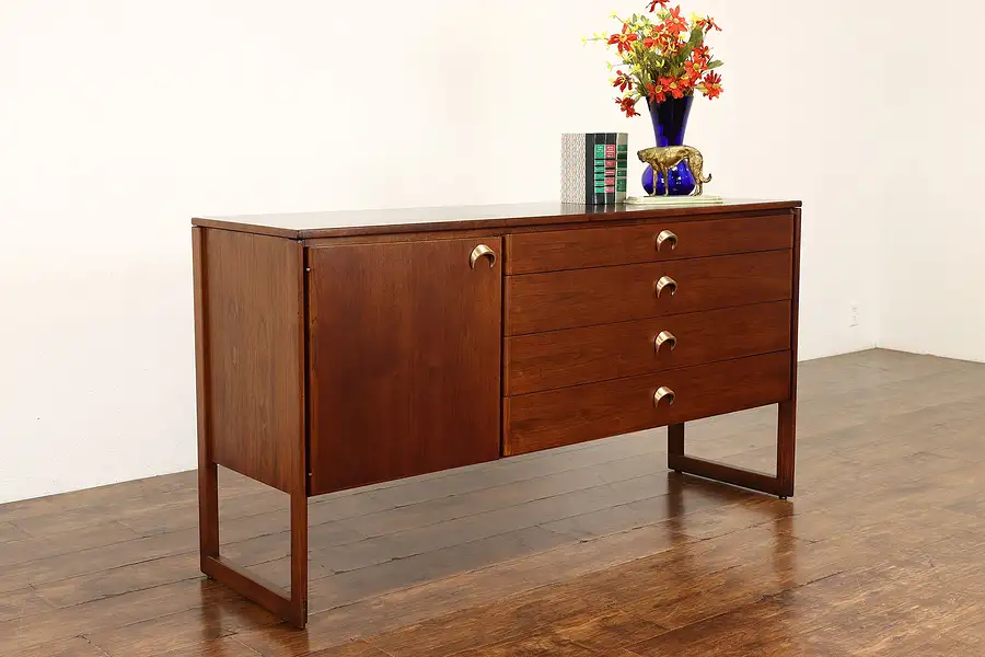 Main image of Midcentury Modern Danish Vintage Credenza Sideboard TV Console Jens Risom