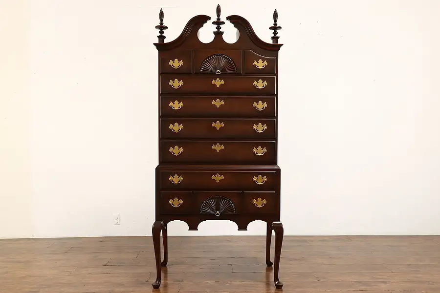 Main image of Georgian Traditional Vintage Mahogany Highboy Tall Chest on Chest, Kindel