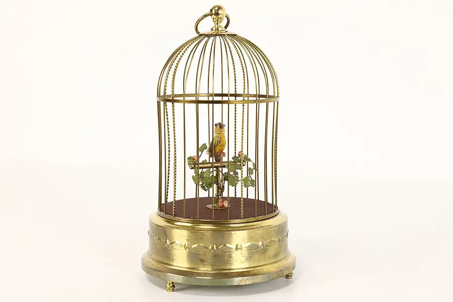 Main image of German Singing Bird in Cage Vintage Automaton, Ken D Karl Griesbaum