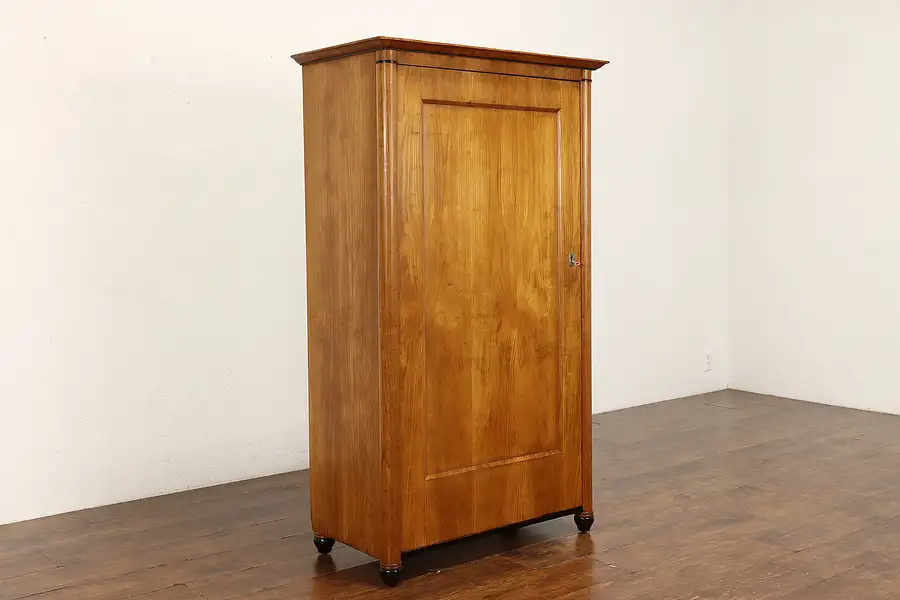 Main image of Biedermeier Antique Armoire Wardrobe, Bath Cabinet, Kitchen Cupboard