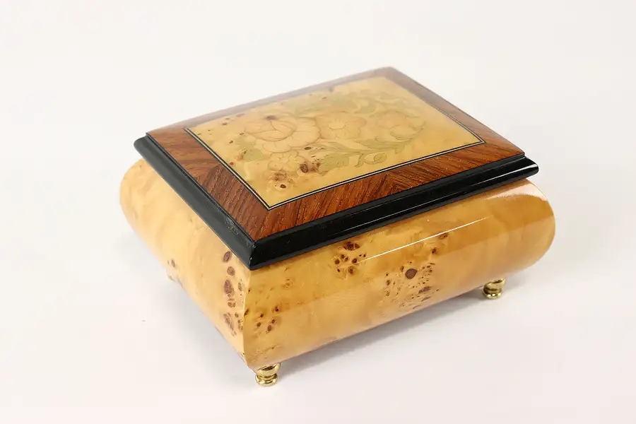 Main image of Marquetry Music & Jewelry Box, Pachelbel Canon, Porter