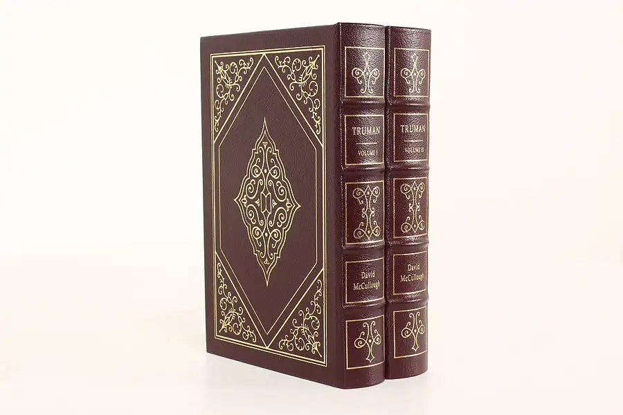 Main image of Easton Pair of President Harry S. Truman Leatherbound Gold Tooled Books