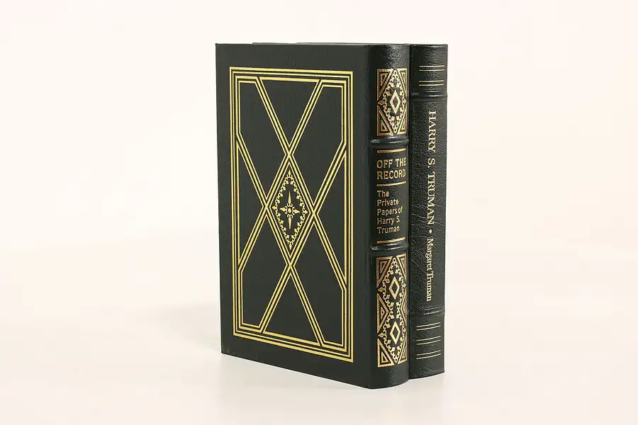 Main image of Easton Pair of President Harry S. Truman Leatherbound Gold Tooled Books