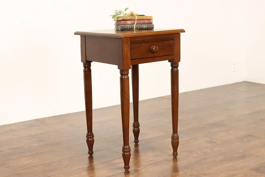 Main image of Farmhouse Vintage Cherry Handmade Nightstand, End or Lamp Table