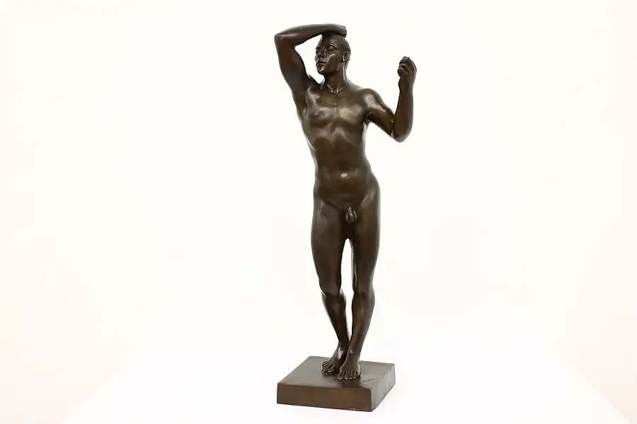 Main image of Bronze Sculpture The Age of Bronze French Antique Statue After Rodin