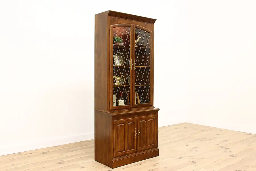 Main image of Traditional Vintage 2 Door Bookcase, China or Curio Cabinet, Ethan Allen