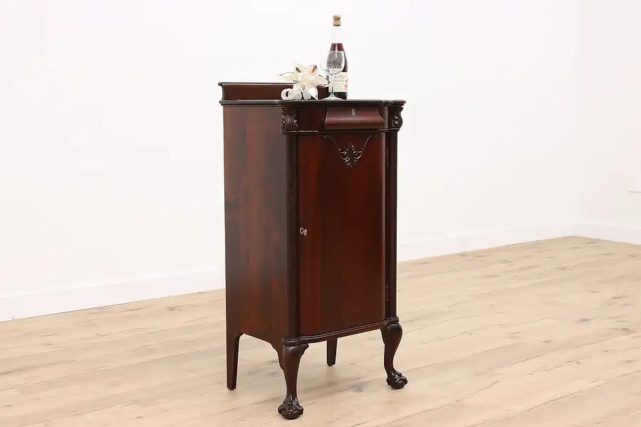 Main image of Empire Antique Mahogany Music, Wine, or File Cabinet