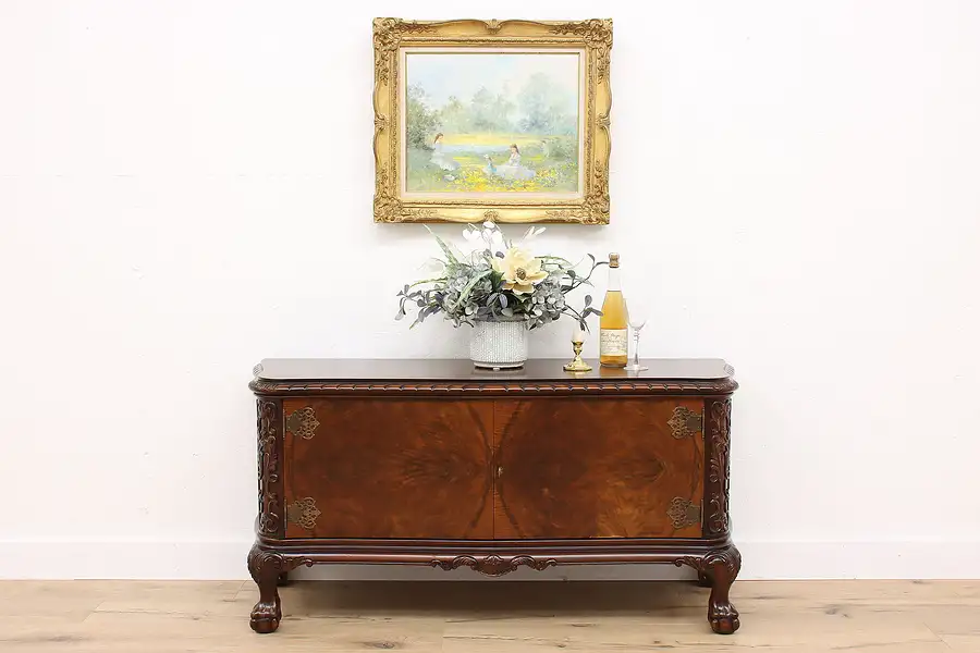 Main image of Italian Renaissance Design Vintage Hall or TV Console, Server, Sideboard