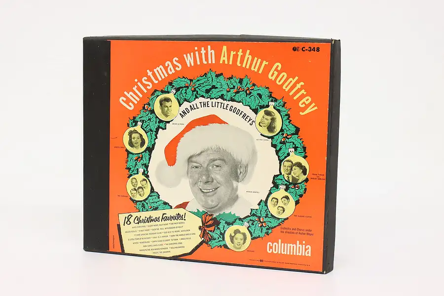 Main image of Set of 4 Records Christmas with Arthur Godfrey Christmas Songs, Columbia