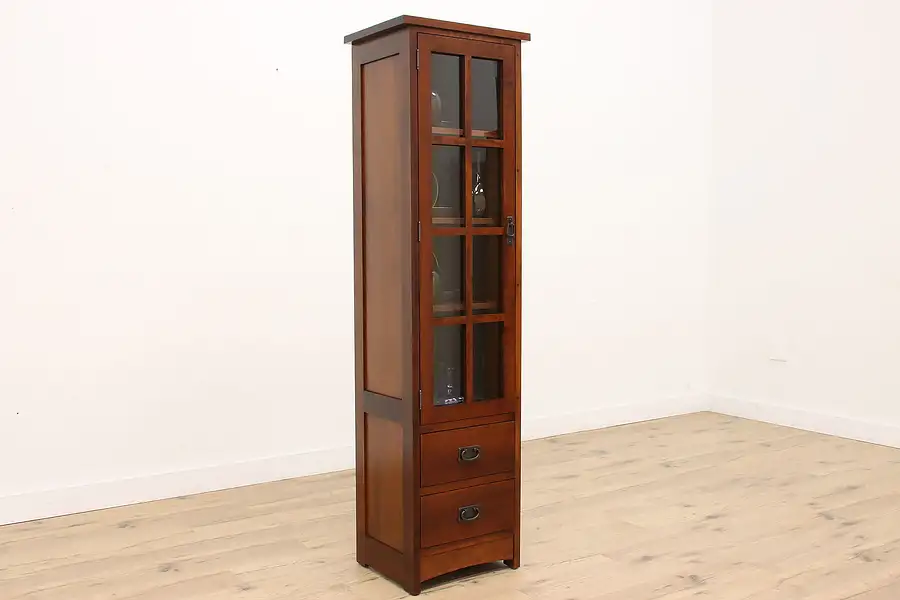 Main image of Arts & Crafts Vintage Cherry Pantry Cupboard, Bookcase, Bath Cabinet