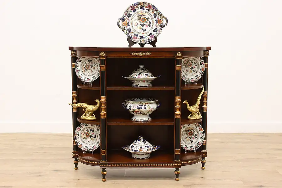 Main image of Traditional Vintage Hall Console or Curio Display, Maitland Smith