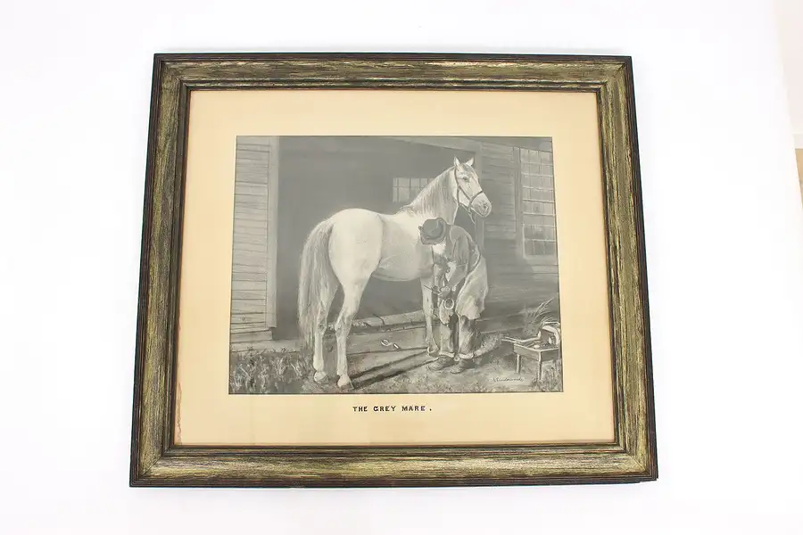 Main image of The Grey Mare Antique Original Charcoal, Underwood 28.5"