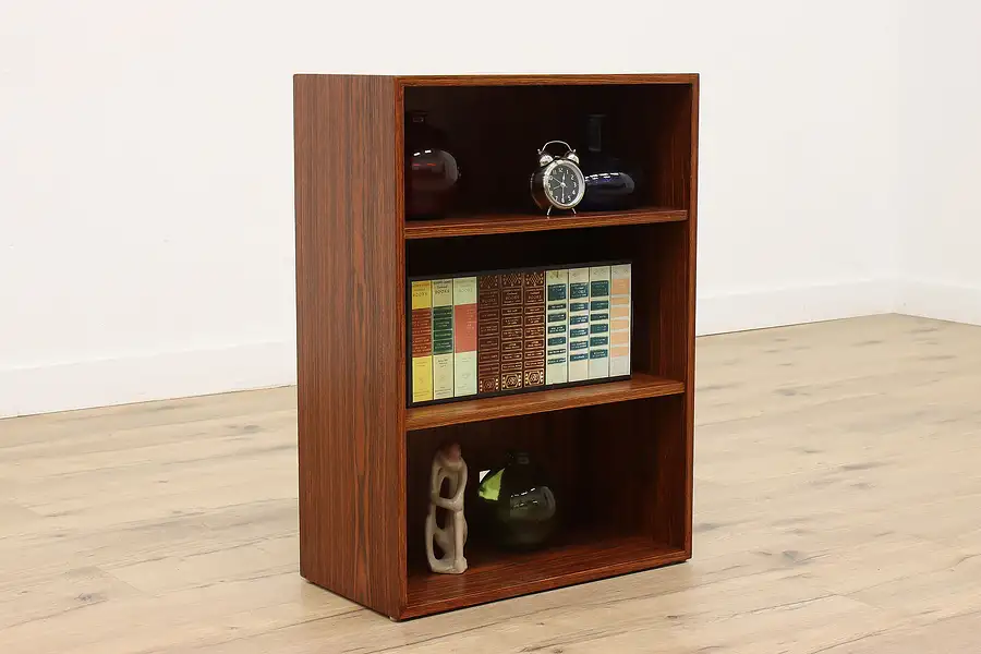 Main image of Midcentury Modern Vintage Danish Rosewood 2 Shelf Bookcase