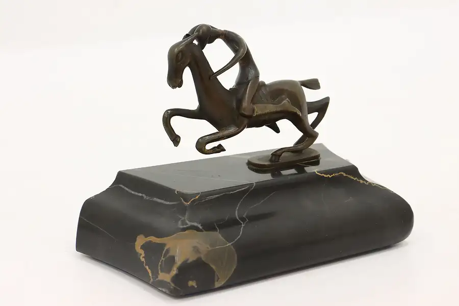 Main image of Bronze Jockey & Horse Sculpture on Marble Base after Hagenauer