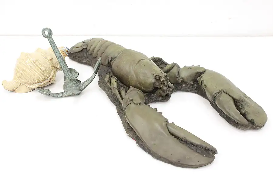 Main image of Nautical Vintage Ceramic 23" Lobster Sculpture