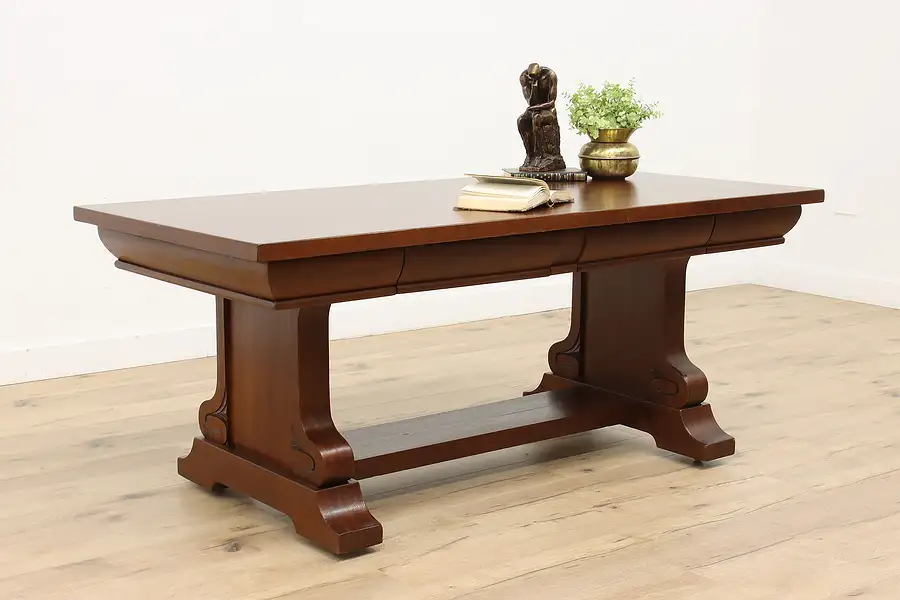 Main image of Empire Antique Mahogany 6' Library Desk or Conference Table